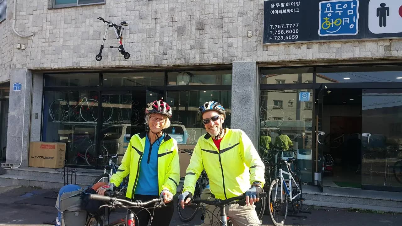 제주도자전거대여 용두암하이킹