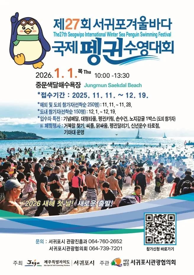 제27회 서귀포 겨울바다 국제펭귄수영대회